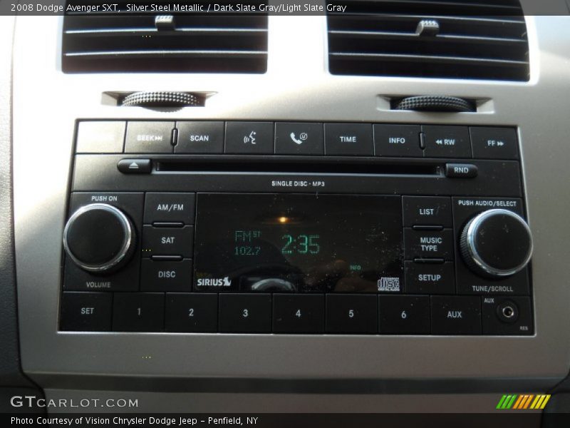 Silver Steel Metallic / Dark Slate Gray/Light Slate Gray 2008 Dodge Avenger SXT