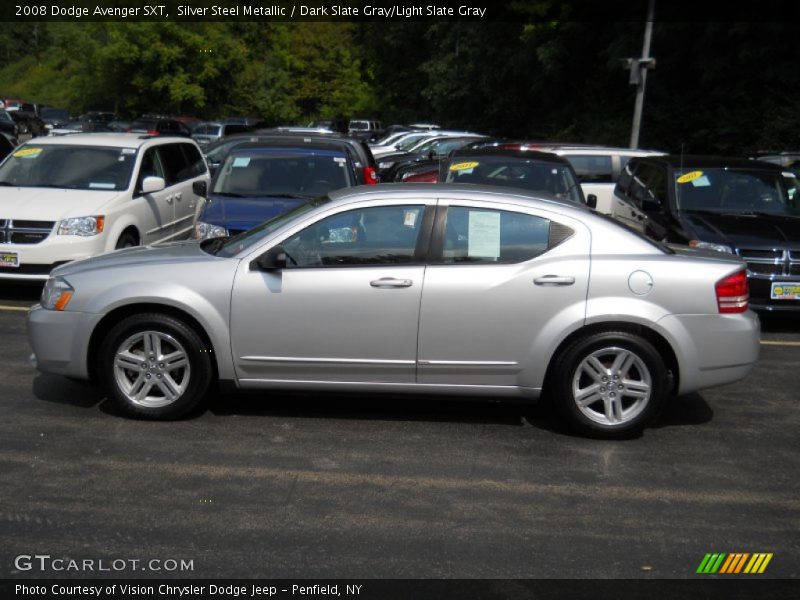 Silver Steel Metallic / Dark Slate Gray/Light Slate Gray 2008 Dodge Avenger SXT
