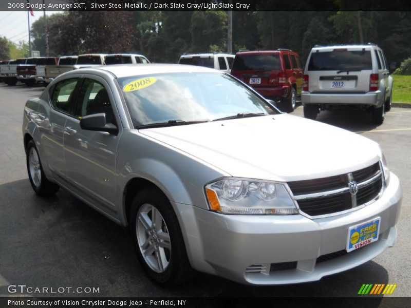 Silver Steel Metallic / Dark Slate Gray/Light Slate Gray 2008 Dodge Avenger SXT