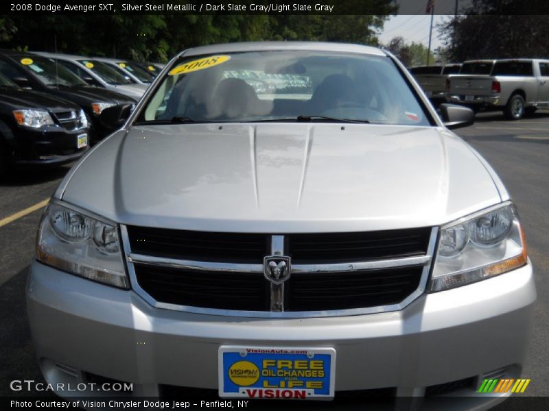 Silver Steel Metallic / Dark Slate Gray/Light Slate Gray 2008 Dodge Avenger SXT
