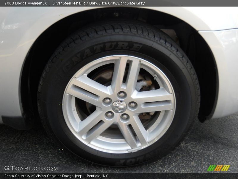 Silver Steel Metallic / Dark Slate Gray/Light Slate Gray 2008 Dodge Avenger SXT
