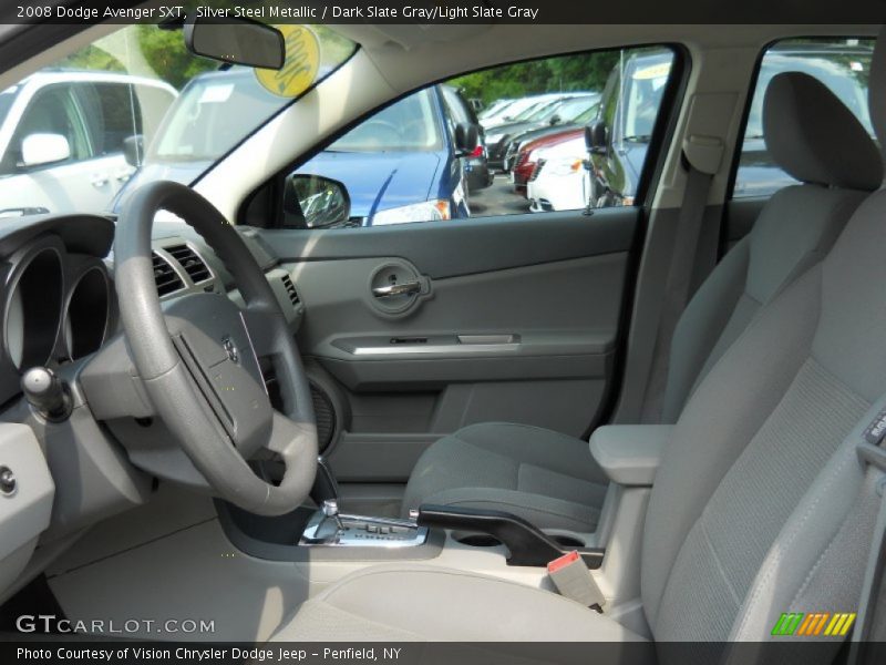 Silver Steel Metallic / Dark Slate Gray/Light Slate Gray 2008 Dodge Avenger SXT