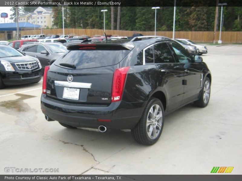 Black Ice Metallic / Ebony/Ebony 2012 Cadillac SRX Performance