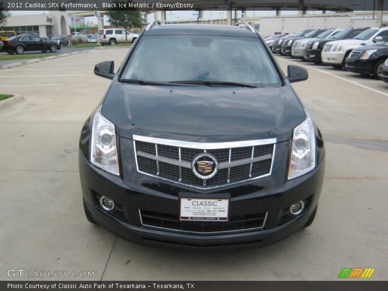 Black Ice Metallic / Ebony/Ebony 2012 Cadillac SRX Performance