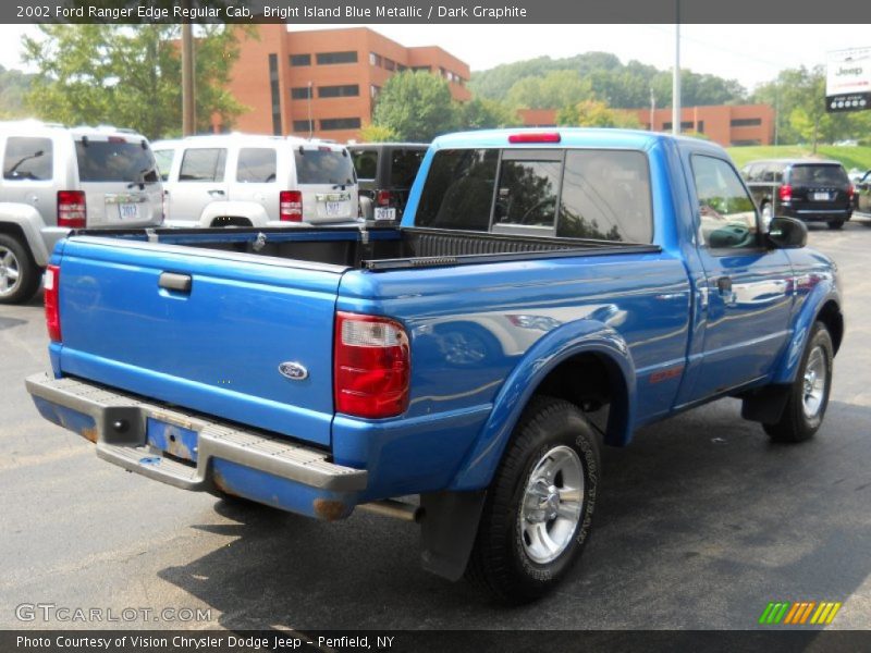 Bright Island Blue Metallic / Dark Graphite 2002 Ford Ranger Edge Regular Cab