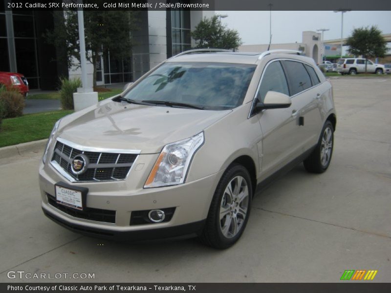 Gold Mist Metallic / Shale/Brownstone 2012 Cadillac SRX Performance