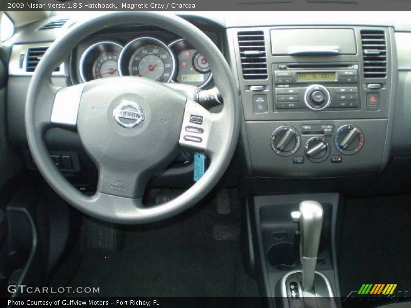 Magnetic Gray / Charcoal 2009 Nissan Versa 1.8 S Hatchback
