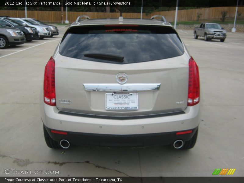 Gold Mist Metallic / Shale/Brownstone 2012 Cadillac SRX Performance