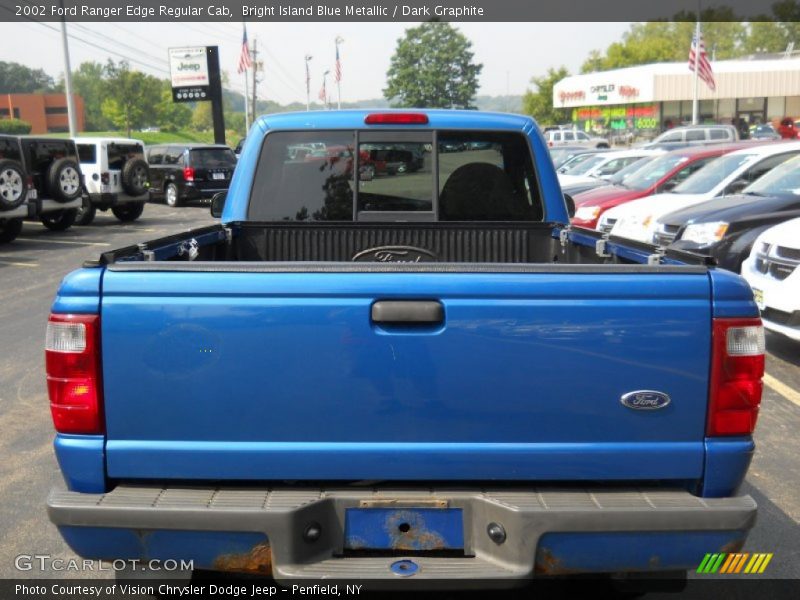 Bright Island Blue Metallic / Dark Graphite 2002 Ford Ranger Edge Regular Cab