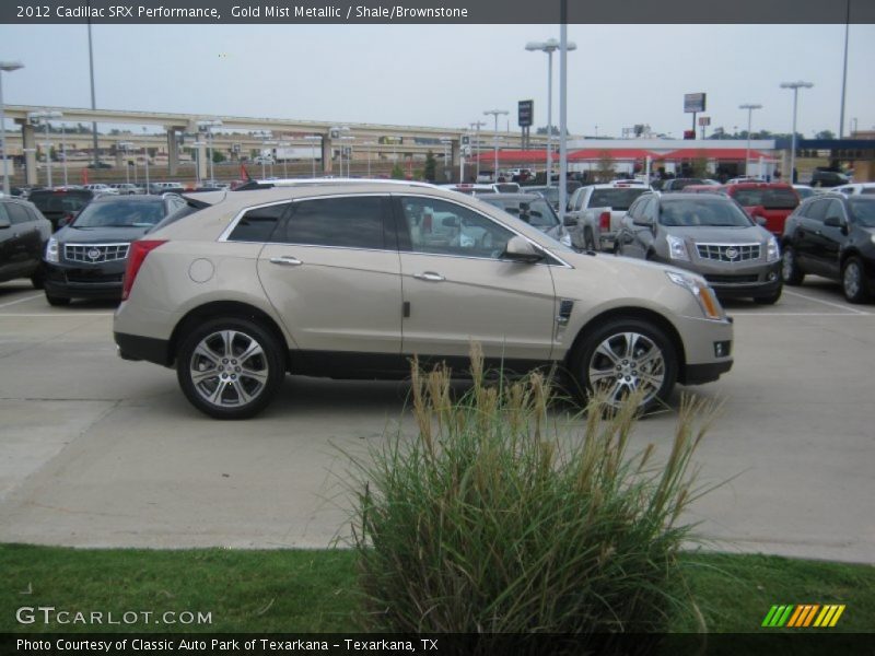Gold Mist Metallic / Shale/Brownstone 2012 Cadillac SRX Performance