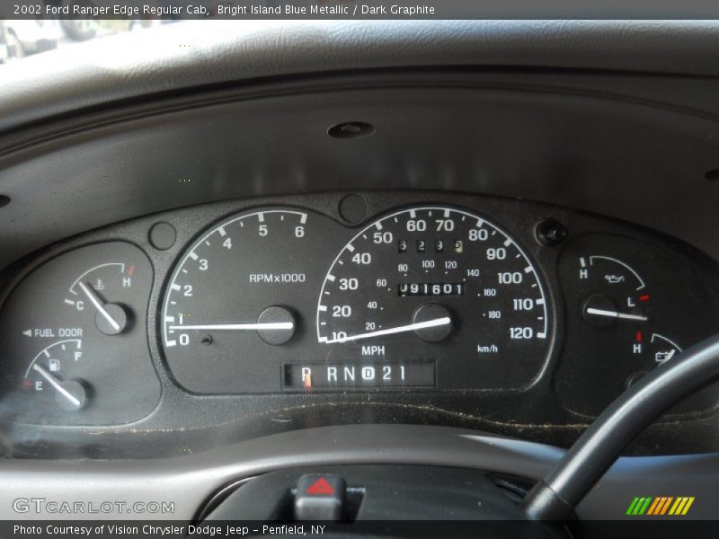  2002 Ranger Edge Regular Cab Edge Regular Cab Gauges