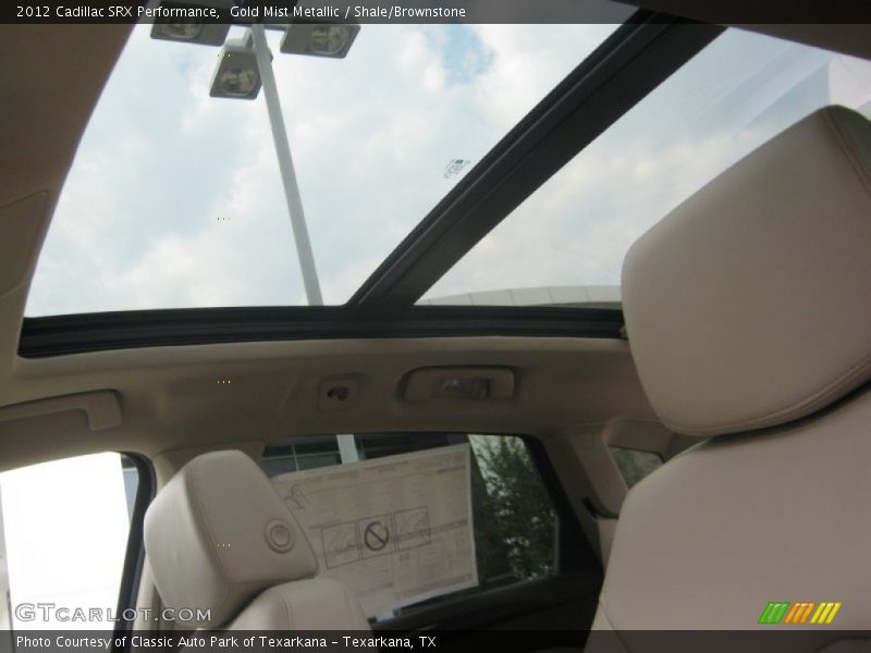 Gold Mist Metallic / Shale/Brownstone 2012 Cadillac SRX Performance