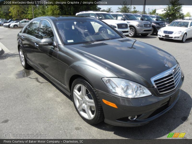 designo Graphite / designo Corteccia 2008 Mercedes-Benz S 550 Sedan