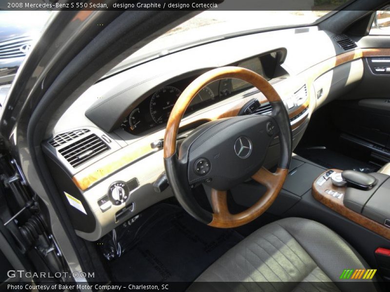 designo Graphite / designo Corteccia 2008 Mercedes-Benz S 550 Sedan