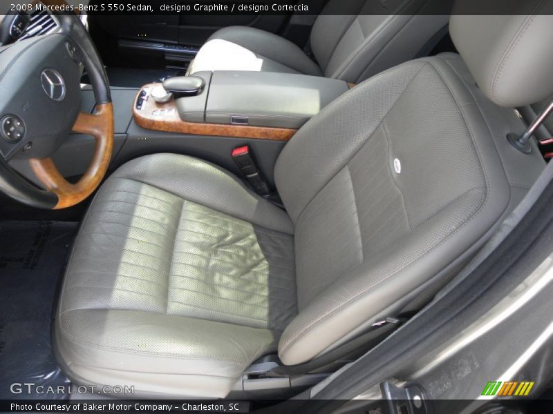  2008 S 550 Sedan designo Corteccia Interior