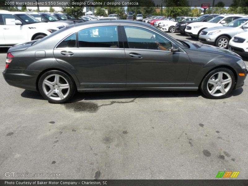 designo Graphite / designo Corteccia 2008 Mercedes-Benz S 550 Sedan