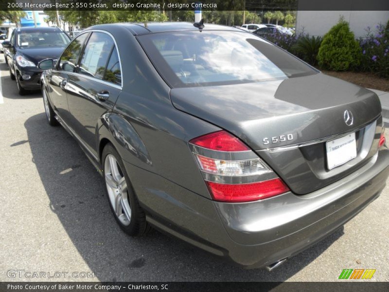 designo Graphite / designo Corteccia 2008 Mercedes-Benz S 550 Sedan