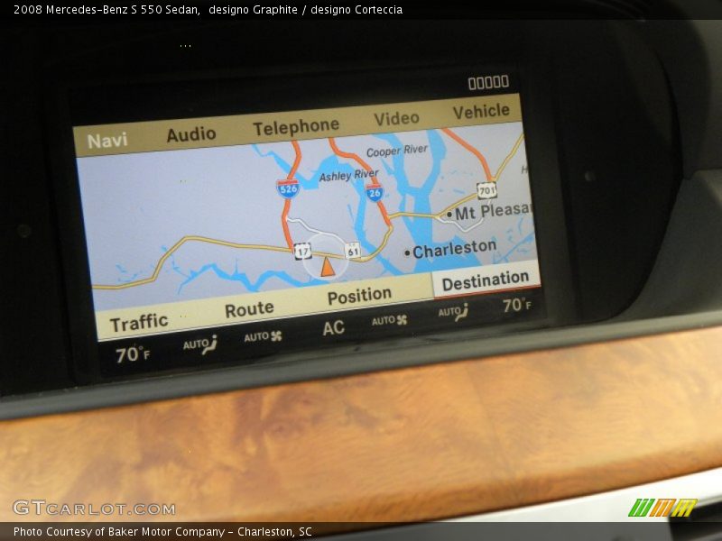 Navigation of 2008 S 550 Sedan