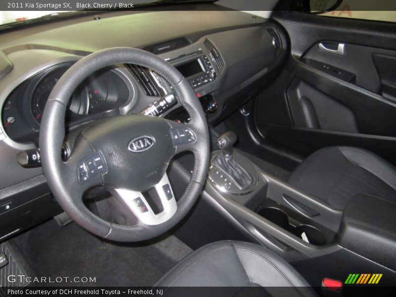  2011 Sportage SX Black Interior