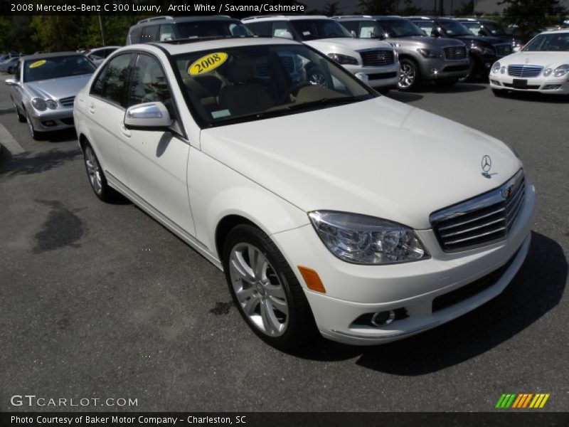 Arctic White / Savanna/Cashmere 2008 Mercedes-Benz C 300 Luxury