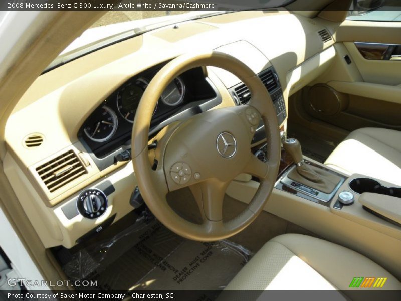 Arctic White / Savanna/Cashmere 2008 Mercedes-Benz C 300 Luxury
