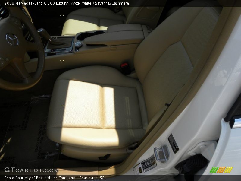 Arctic White / Savanna/Cashmere 2008 Mercedes-Benz C 300 Luxury