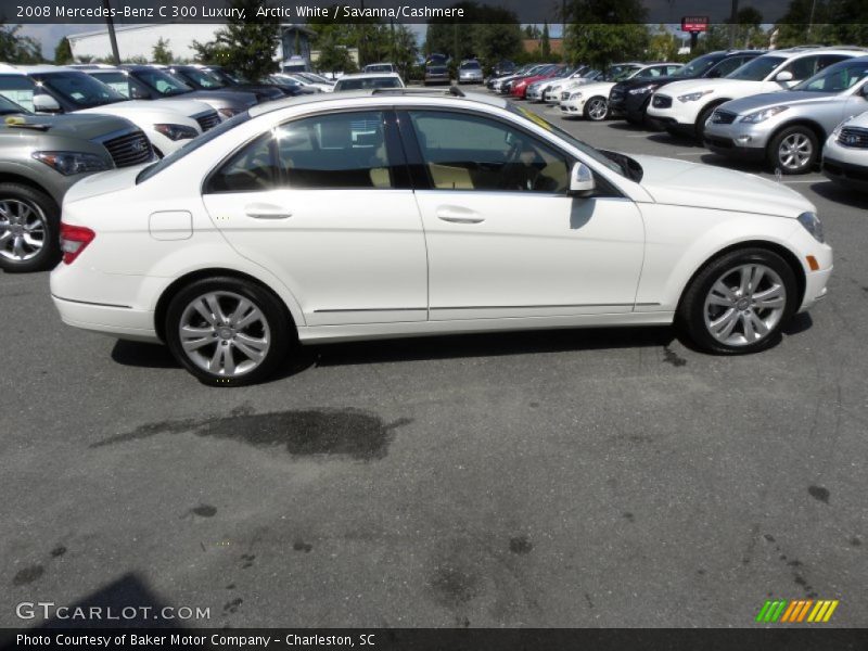 Arctic White / Savanna/Cashmere 2008 Mercedes-Benz C 300 Luxury