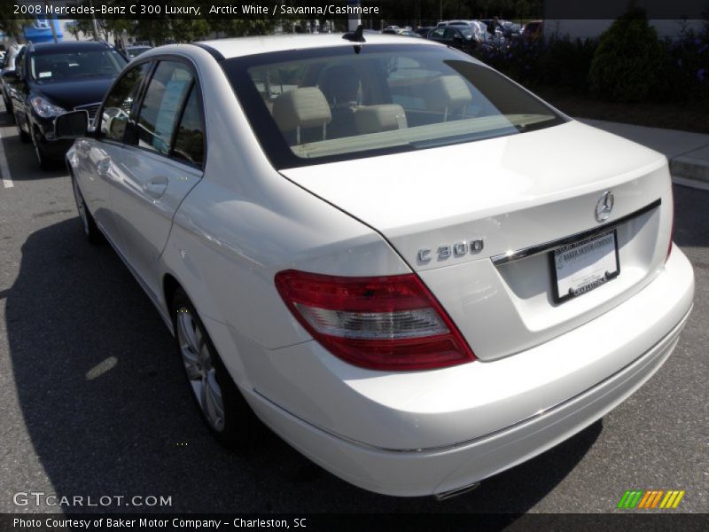 Arctic White / Savanna/Cashmere 2008 Mercedes-Benz C 300 Luxury