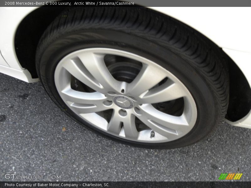 Arctic White / Savanna/Cashmere 2008 Mercedes-Benz C 300 Luxury