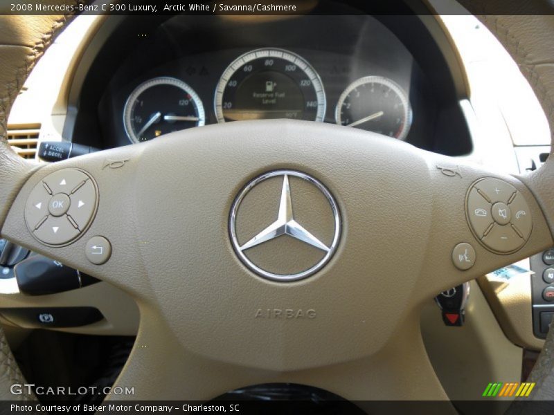 Arctic White / Savanna/Cashmere 2008 Mercedes-Benz C 300 Luxury