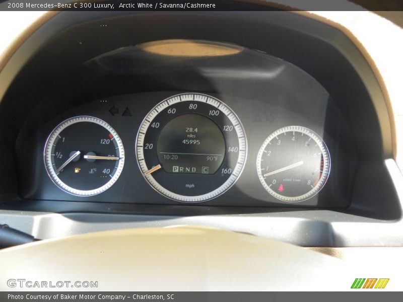Arctic White / Savanna/Cashmere 2008 Mercedes-Benz C 300 Luxury