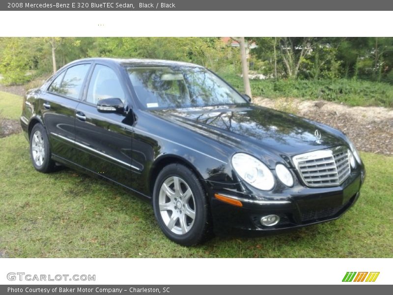 Black / Black 2008 Mercedes-Benz E 320 BlueTEC Sedan