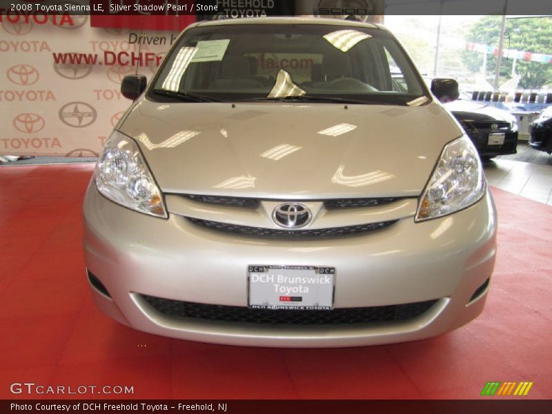 Silver Shadow Pearl / Stone 2008 Toyota Sienna LE