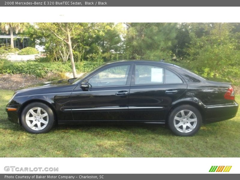 Black / Black 2008 Mercedes-Benz E 320 BlueTEC Sedan