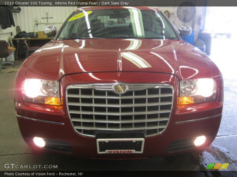 Inferno Red Crystal Pearl / Dark Slate Gray 2010 Chrysler 300 Touring