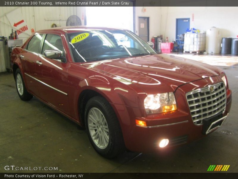 Inferno Red Crystal Pearl / Dark Slate Gray 2010 Chrysler 300 Touring