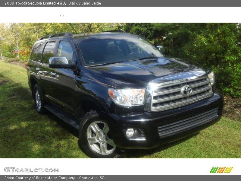 Black / Sand Beige 2008 Toyota Sequoia Limited 4WD