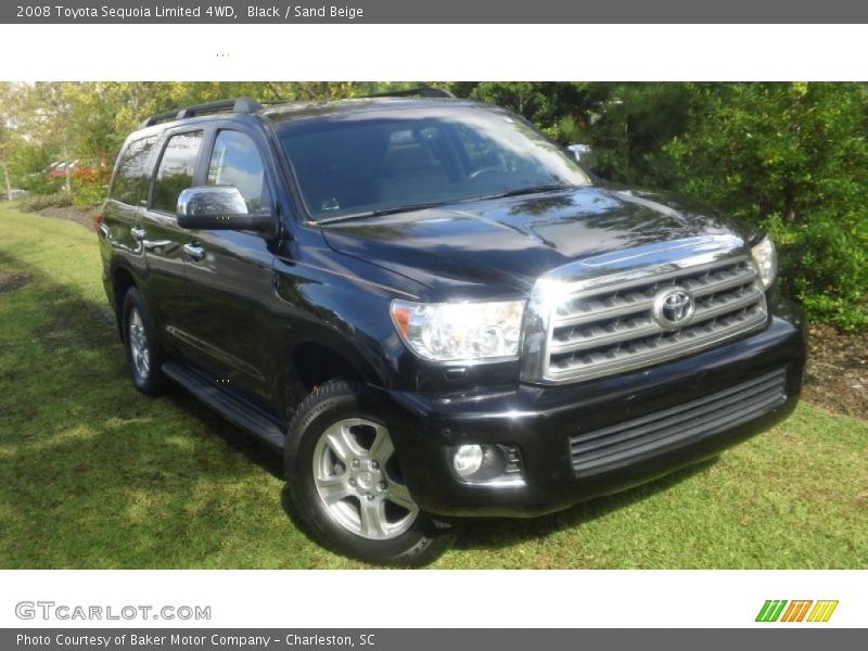 Black / Sand Beige 2008 Toyota Sequoia Limited 4WD