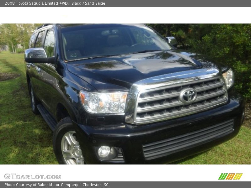 Black / Sand Beige 2008 Toyota Sequoia Limited 4WD