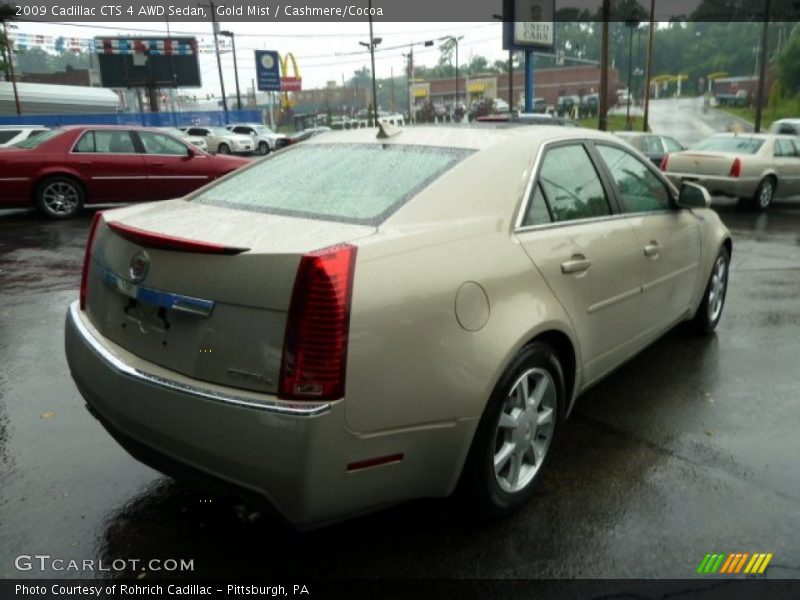 Gold Mist / Cashmere/Cocoa 2009 Cadillac CTS 4 AWD Sedan