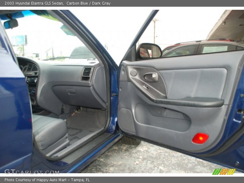 Carbon Blue / Dark Gray 2003 Hyundai Elantra GLS Sedan