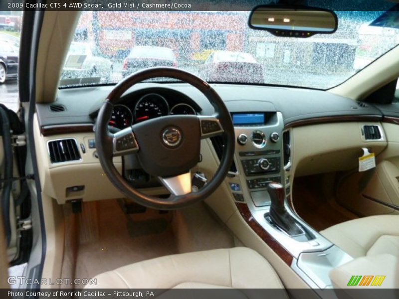 Gold Mist / Cashmere/Cocoa 2009 Cadillac CTS 4 AWD Sedan