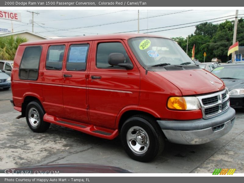 Front 3/4 View of 2000 Ram Van 1500 Passenger Conversion