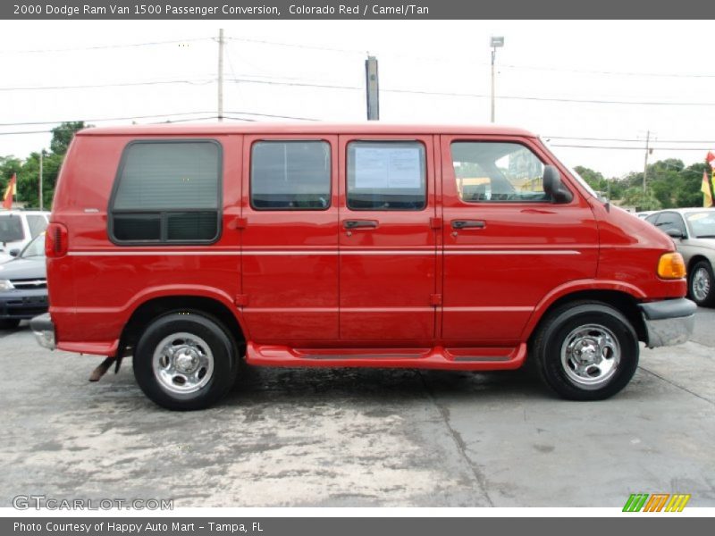  2000 Ram Van 1500 Passenger Conversion Colorado Red