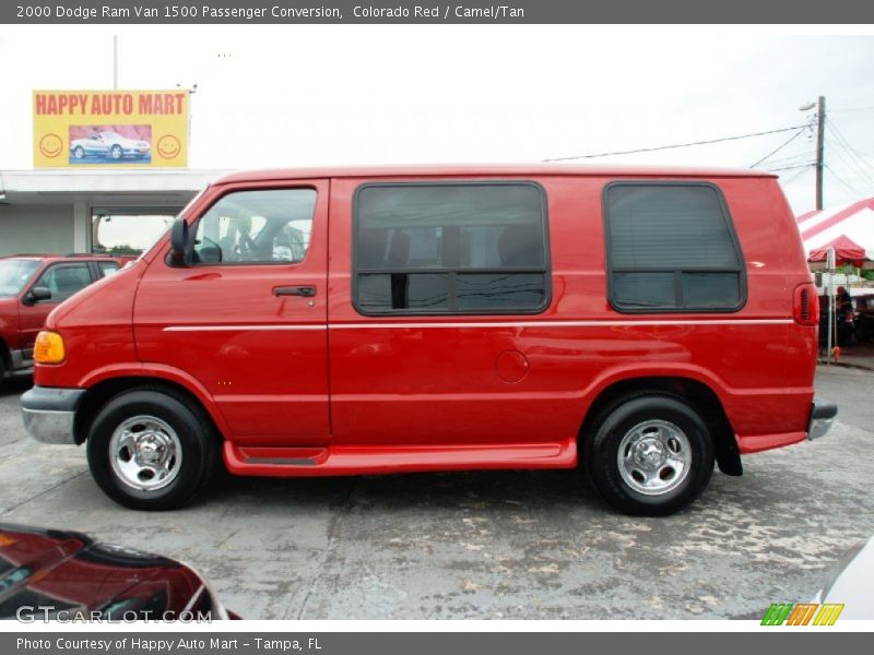Colorado Red / Camel/Tan 2000 Dodge Ram Van 1500 Passenger Conversion