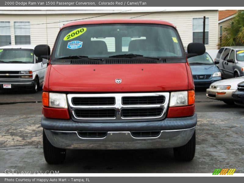  2000 Ram Van 1500 Passenger Conversion Colorado Red