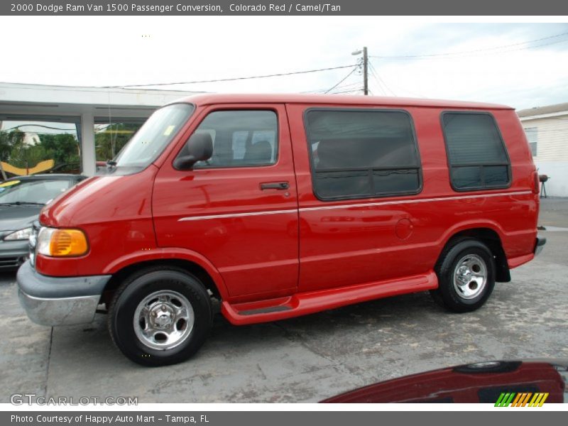  2000 Ram Van 1500 Passenger Conversion Colorado Red
