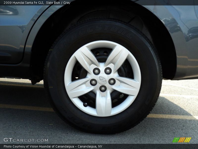 Slate Blue / Gray 2009 Hyundai Santa Fe GLS