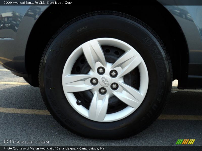 Slate Blue / Gray 2009 Hyundai Santa Fe GLS