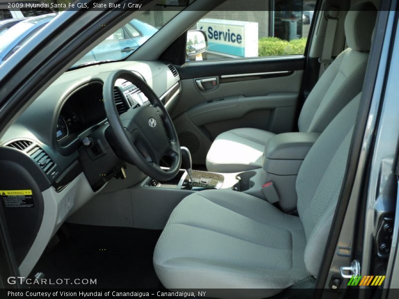 Slate Blue / Gray 2009 Hyundai Santa Fe GLS